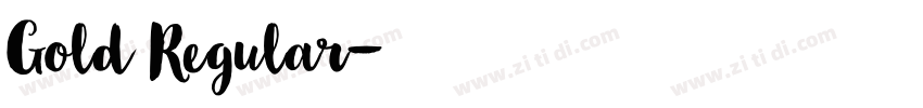 Gold Regular字体转换 Gold Regular字体转换